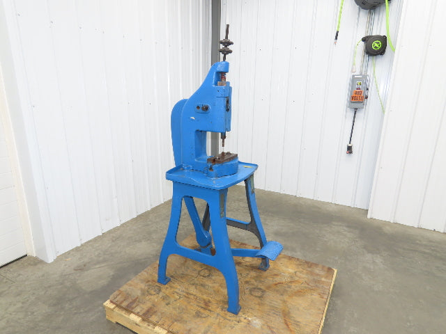 Famco 12 Punch Press 3 Ton Mechanical Kick Foot Pedal Cast Iron Size 12 Parol