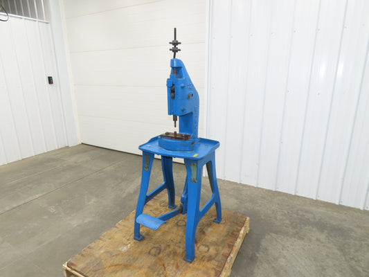 Famco 12 Punch Press 3 Ton Mechanical Kick Foot Pedal Cast Iron Size 12 Parol