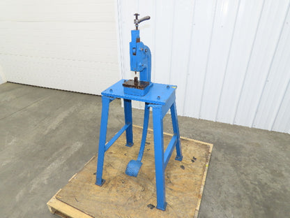 Famco 6 Punch Press 1-1/4 Ton Mechanical Kick Foot Pedal Cast Iron Size 6 Pace