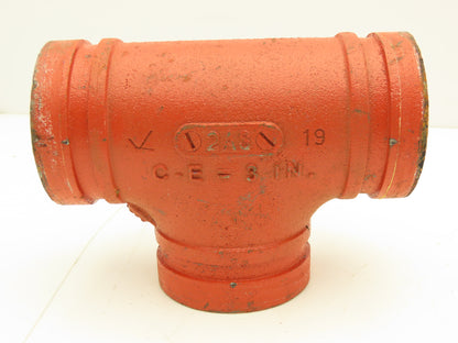 Victaulic No.002 Firelock 2-1/2" Grooved Pipe Tee Fitting  Lot of 5