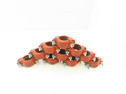 Victaulic 009N 1-1/2" Grooved Pipe Rigid Coupling w/Gasket  Lot of 10