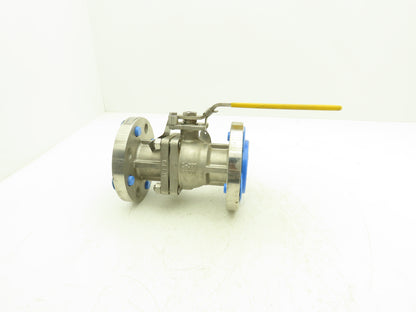 FlowTek F30 2" Class 300 Flanged 2pc Stainless Ball Valve 720psig 316SS/CF8M