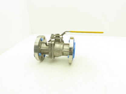 FlowTek F30 2" Class 300 Flanged 2pc Stainless Ball Valve 720psig 316SS/CF8M