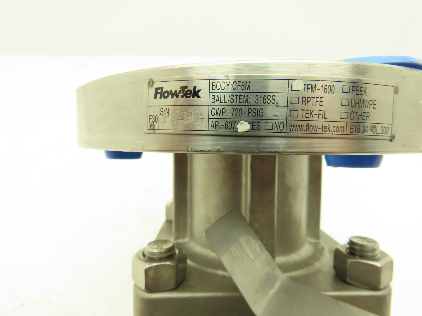 FlowTek F30 2" Class 300 Flanged 2pc Stainless Ball Valve 720psig 316SS/CF8M