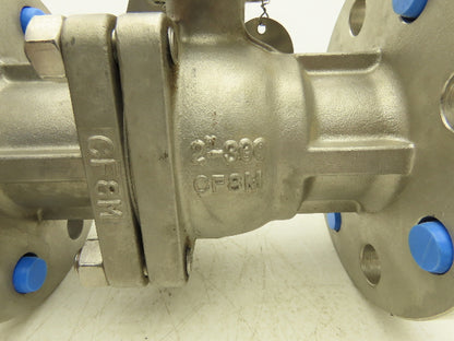 FlowTek F30 2" Class 300 Flanged 2pc Stainless Ball Valve 720psig 316SS/CF8M