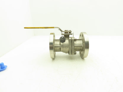 FlowTek F30 2" Class 300 Flanged 2pc Stainless Ball Valve 720psig 316SS/CF8M