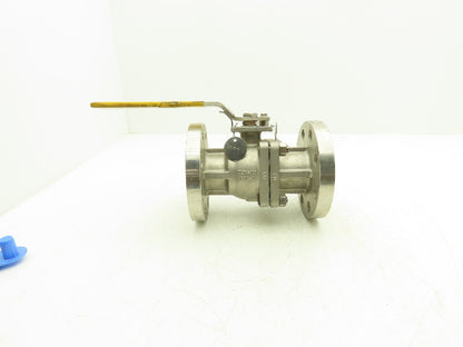 FlowTek F30 2" Class 300 Flanged 2pc Stainless Ball Valve 720psig 316SS/CF8M