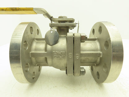 FlowTek F30 2" Class 300 Flanged 2pc Stainless Ball Valve 720psig 316SS/CF8M