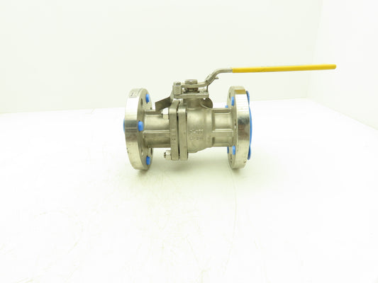 FlowTek F30 2" Class 300 Flanged 2pc Stainless Ball Valve 720psig 316SS/CF8M