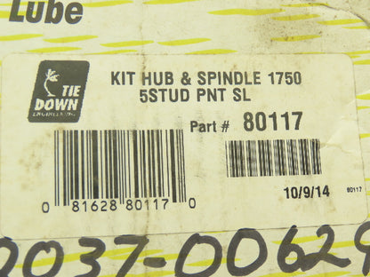 Tie Down Engineering 80117 Long Run 5-Lug Hub Spindle End  1750-Lb. Capacity