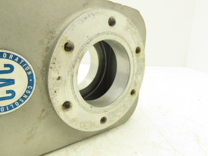 Consolidated Vacuum Corp VCS 2.25" Flanged Knife Manual Gate Valve Metal Seat