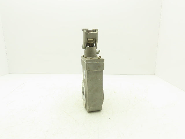 Consolidated Vacuum Corp VCS 2.25" Flanged Knife Manual Gate Valve Metal Seat