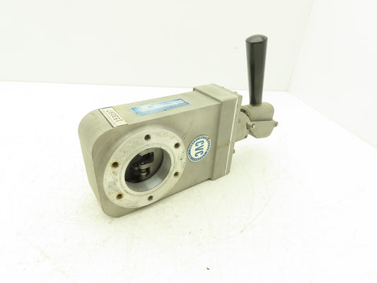 Consolidated Vacuum Corp VCS 2.25" Flanged Knife Manual Gate Valve Metal Seat