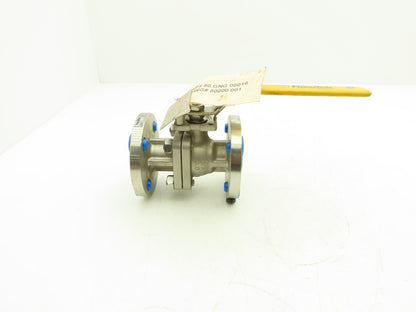 Flow-Tek F15 1" 150 Flanged 2pc Stainless Ball Valve 275psi 316SS/CF8M