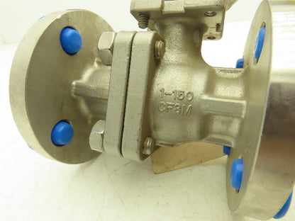 Flow-Tek F15 1" 150 Flanged 2pc Stainless Ball Valve 275psi 316SS/CF8M