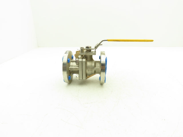 Flow-Tek F15 1" 150 Flanged 2pc Stainless Ball Valve 275psi 316SS/CF8M