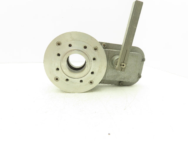 Vacuum Research Company S482 2" Flanged Knife Manual Gate Valve Rubber Seat