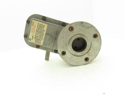 Vacuum Research Company S482 2" Flanged Knife Manual Gate Valve Rubber Seat