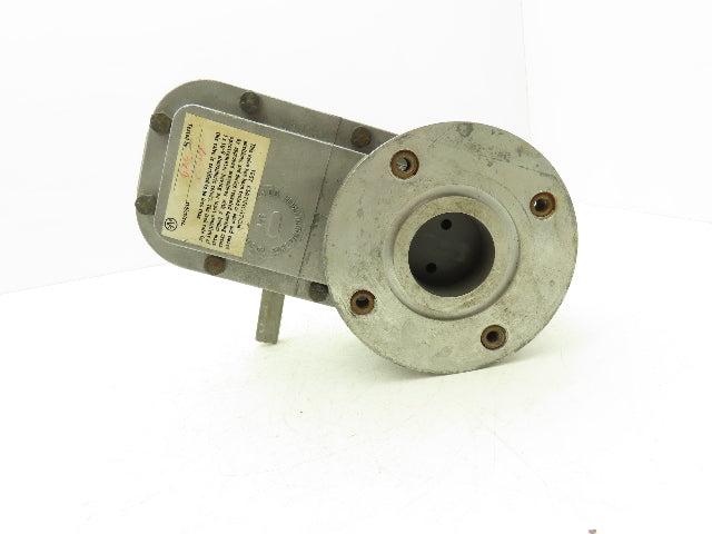 Vacuum Research Company S482 2" Flanged Knife Manual Gate Valve Rubber Seat