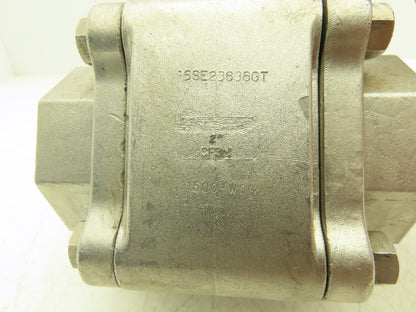 TBV 15SE23636GT Stainless Ball Valve 2" NPT 1500 WOG CF8M
