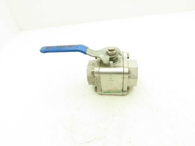 TBV 15SE23636GT Stainless Ball Valve 2" NPT 1500 WOG CF8M