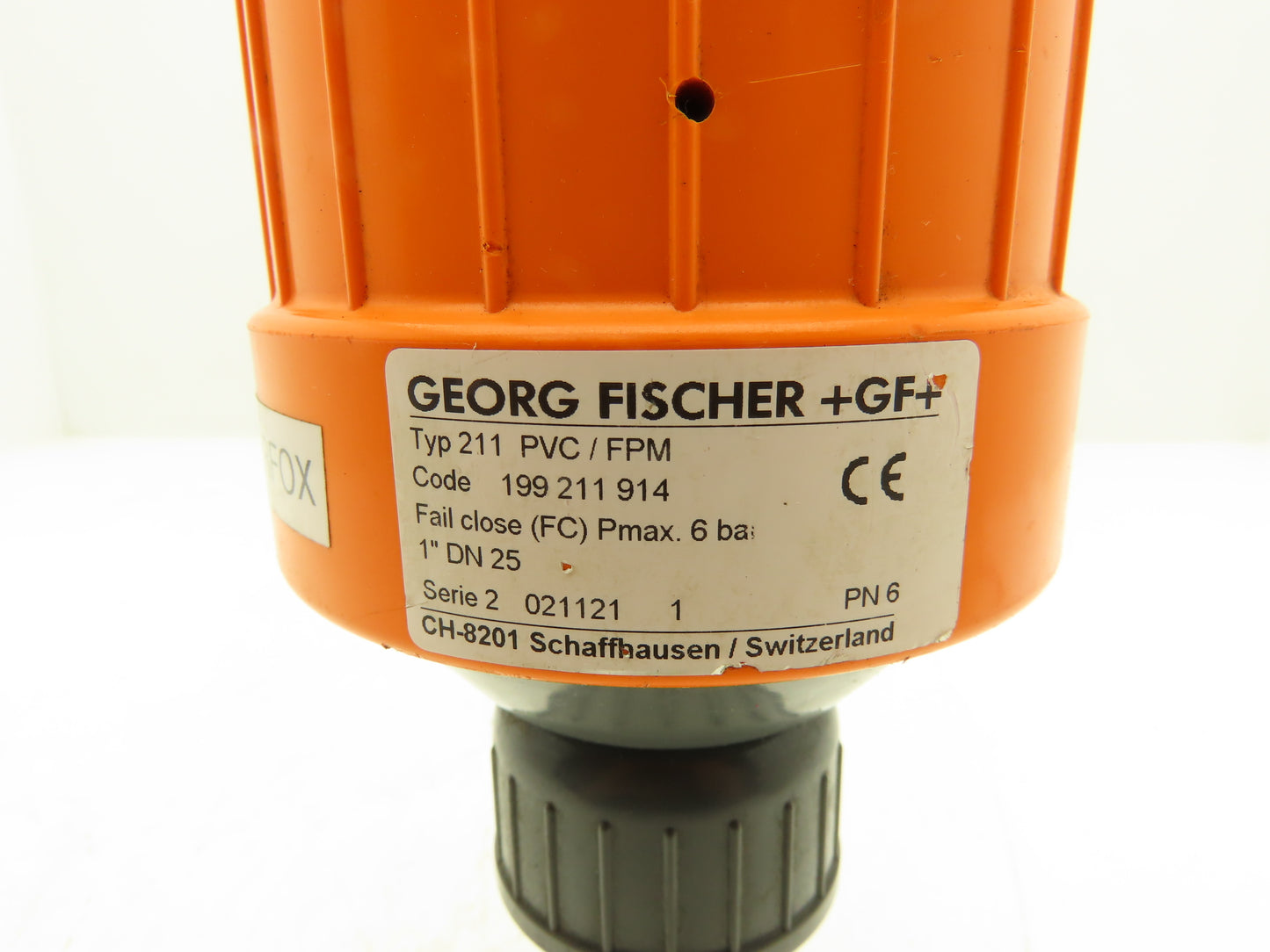 Georg Fischer Type 211 PVC/FPM 1" Pneumatic Actuator DN25