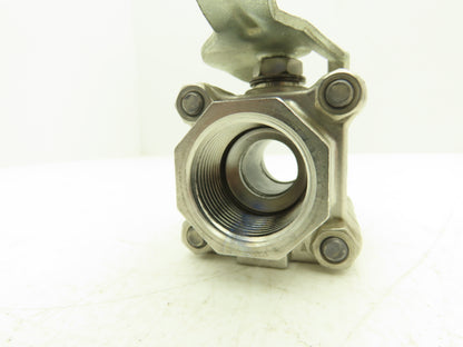 TBV 15SE23636GT Stainless Ball Valve 1" NPT 1500 WOG CF8M Lot of 3