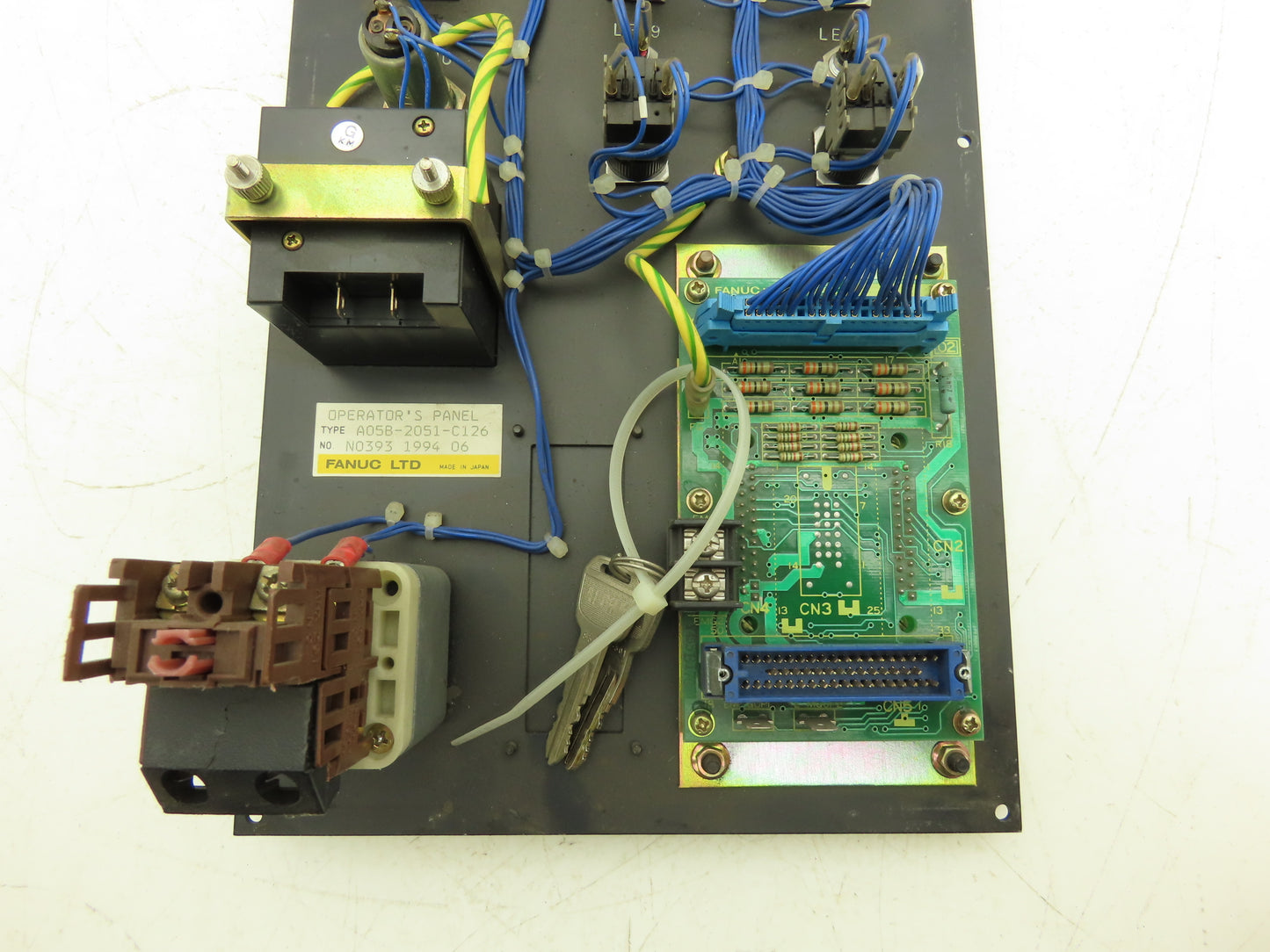 Fanuc A05B-2051-C126 Operator Control Panel w/Hour Meter RS-232-C