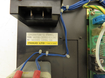 Fanuc A05B-2051-C126 Operator Control Panel w/Hour Meter RS-232-C