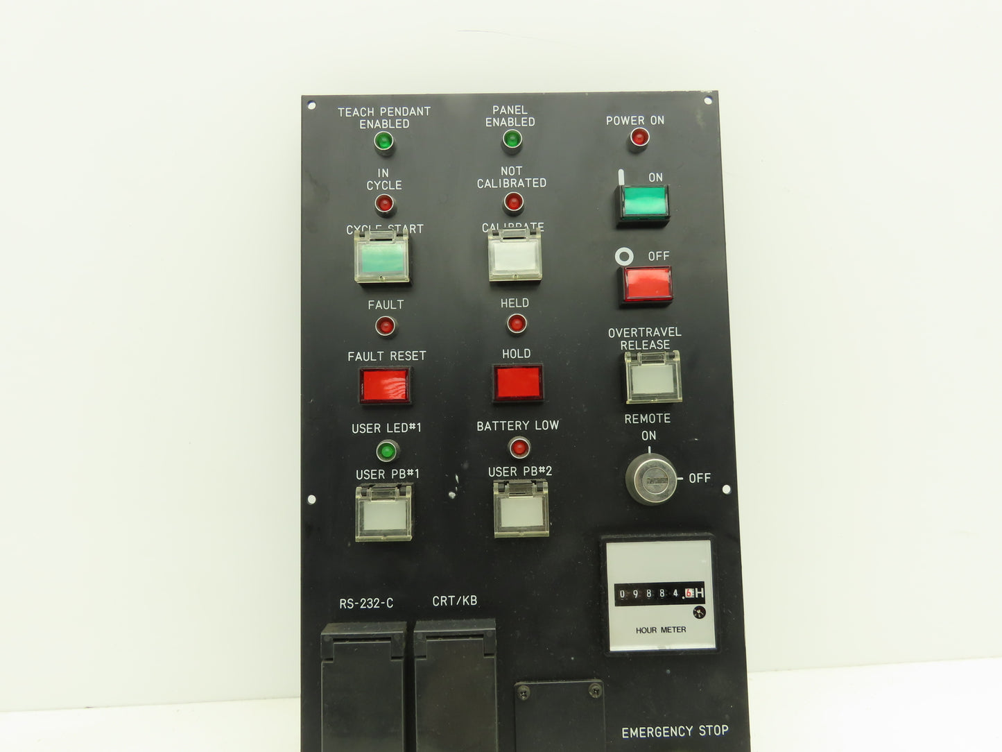 Fanuc A05B-2051-C126 Operator Control Panel w/Hour Meter RS-232-C