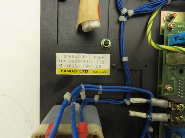 Fanuc A05B-2051-C126 Operator Control Panel RS-232-C