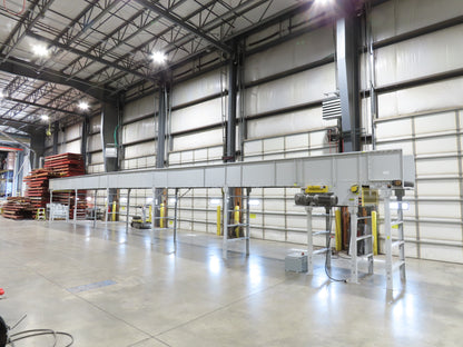 Hytrol BPC 43"x 65' Slider Bed Conveyor 41" Belt 7.5Hp 3PH Center Drive 170fpm