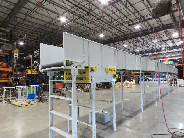 Hytrol BPC 43"x 65' Slider Bed Conveyor 41" Belt 7.5Hp 3PH Center Drive 170fpm