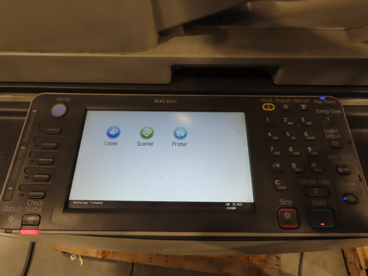 Ricoh Aficio MP 9003 Laser Mono BW Printer Copier Scan Duplex 90PPM Touch Screen
