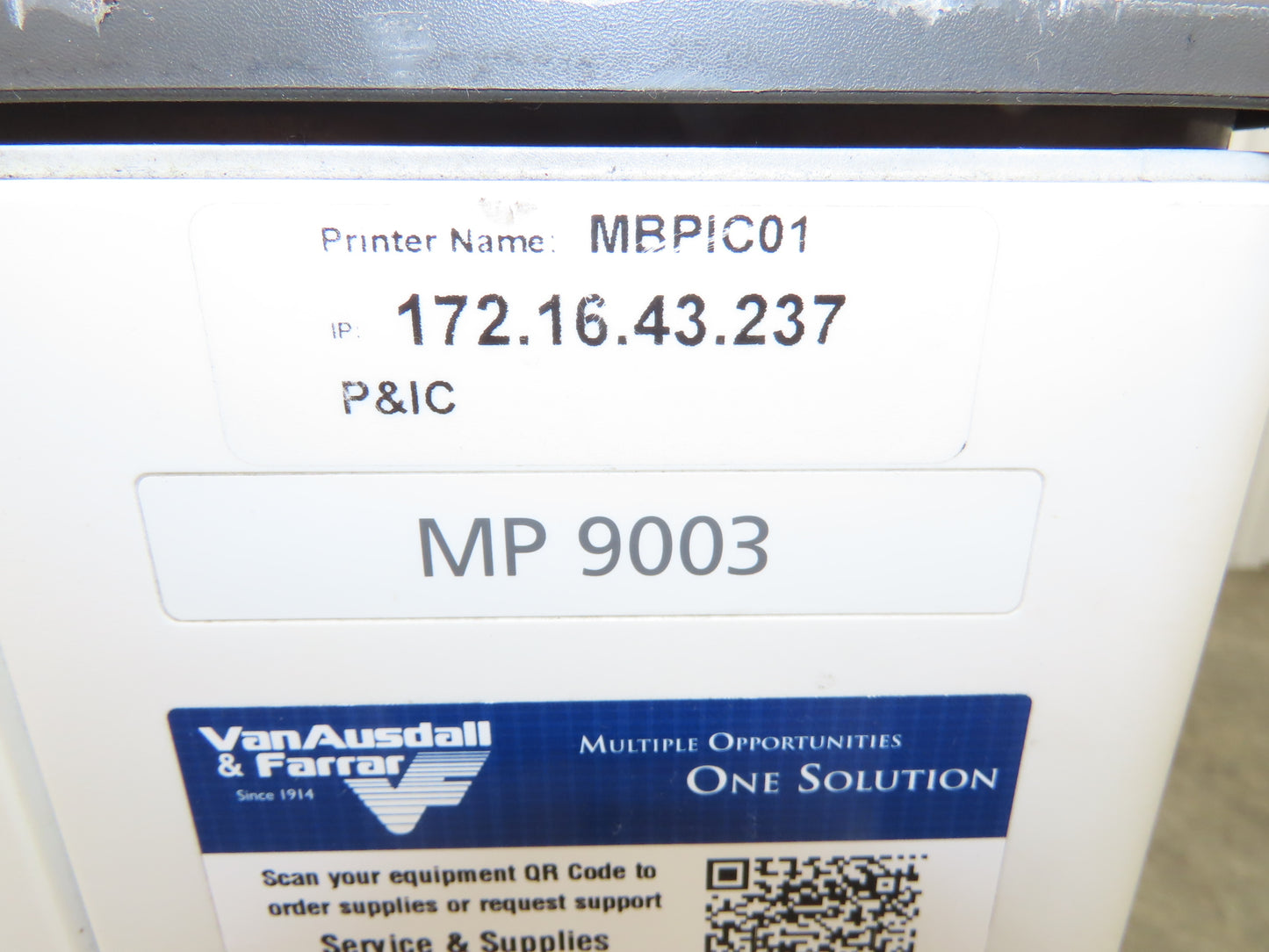 Ricoh Aficio MP 9003 Laser Mono BW Printer Copier Scan Duplex 90PPM Touch Screen