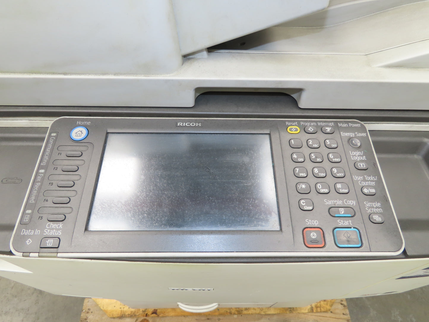 Ricoh Aficio MP 9002 Laser Mono BW Printer Copier Scan Duplex 90PPM Touch Screen