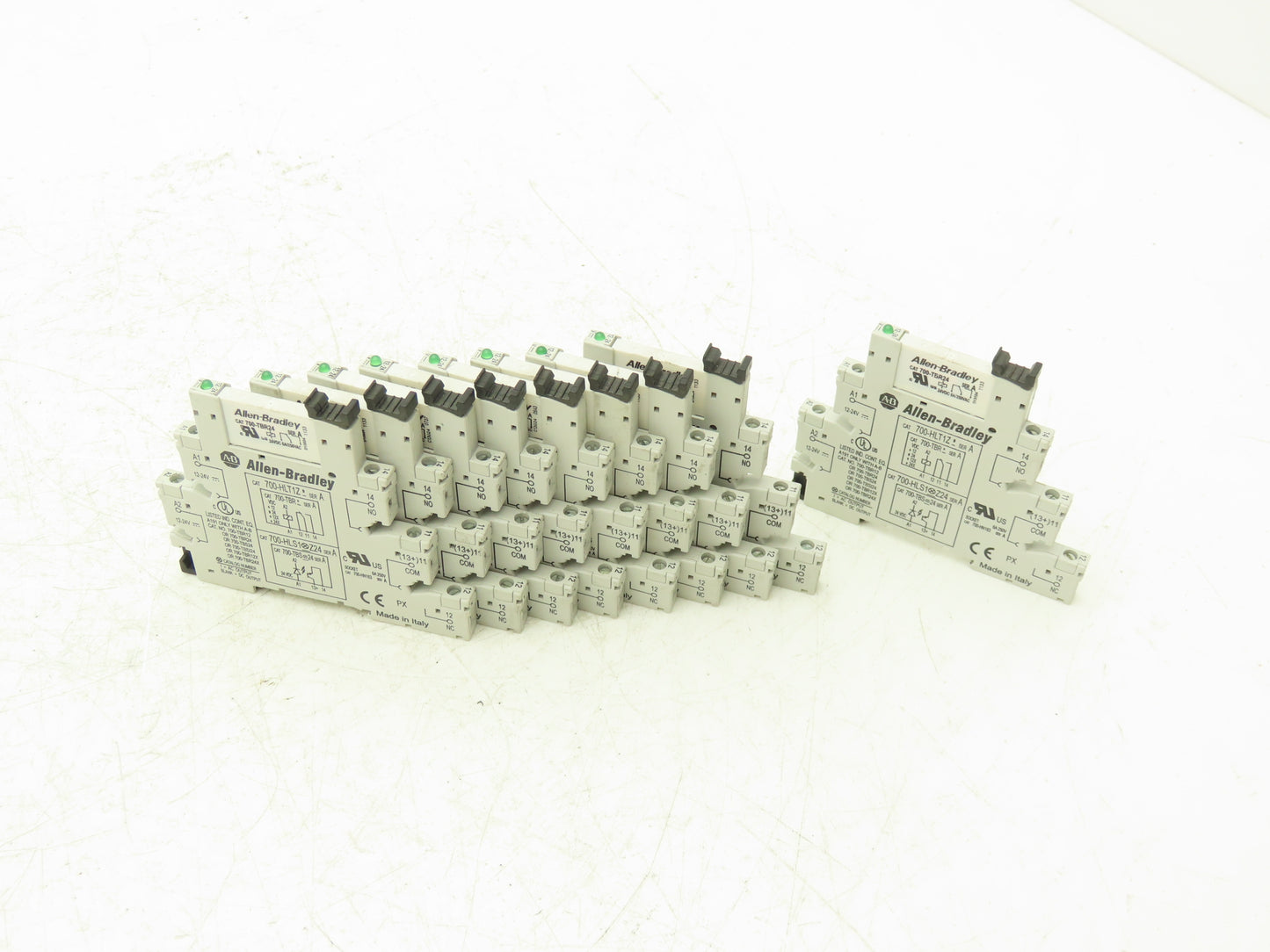 Allen-Bradley 700-HLT1Z Terminal Block Relay 700-HLS1Z24 Ser A 24V Coil Lot of 9