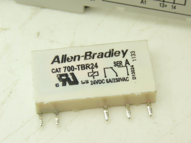 Allen-Bradley 700-HLT1Z Terminal Block Relay 700-HLS1Z24 Ser A 24V Coil Lot of 9