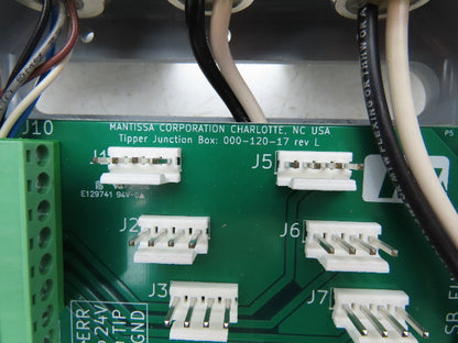 Mantissa Conveyor 000-120-17 Control Board Junction Box - Package Sorter Tipper