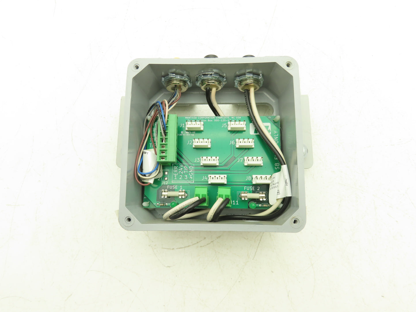 Mantissa Conveyor 000-120-17 Control Board Junction Box - Package Sorter Tipper