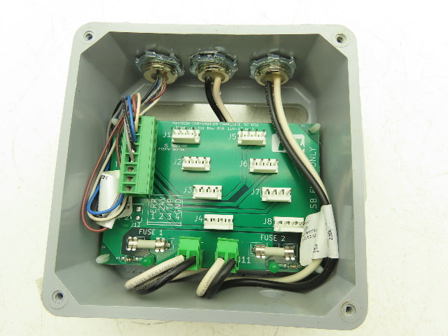 Mantissa Conveyor 000-120-17 Control Board Junction Box - Package Sorter Tipper