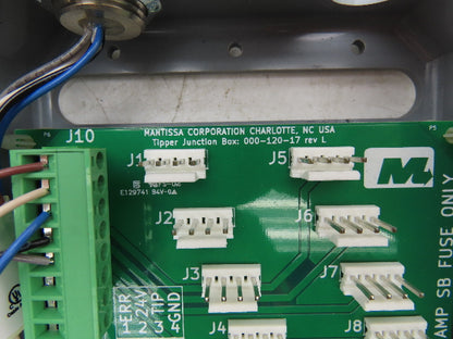 Mantissa Conveyor 000-120-17 Control Board Junction Box Package Tipper Lot of 2