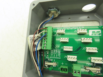 Mantissa Conveyor 000-120-17 Control Board Junction Box Package Tipper Lot of 2