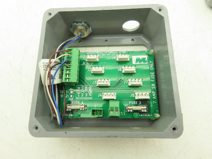 Mantissa Conveyor 000-120-17 Control Board Junction Box Package Tipper Lot of 2