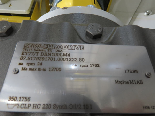 Hytrol BPC 43"x 43' Slider Bed Conveyor 41" Belt 3Hp 3PH Center Drive 60fpm