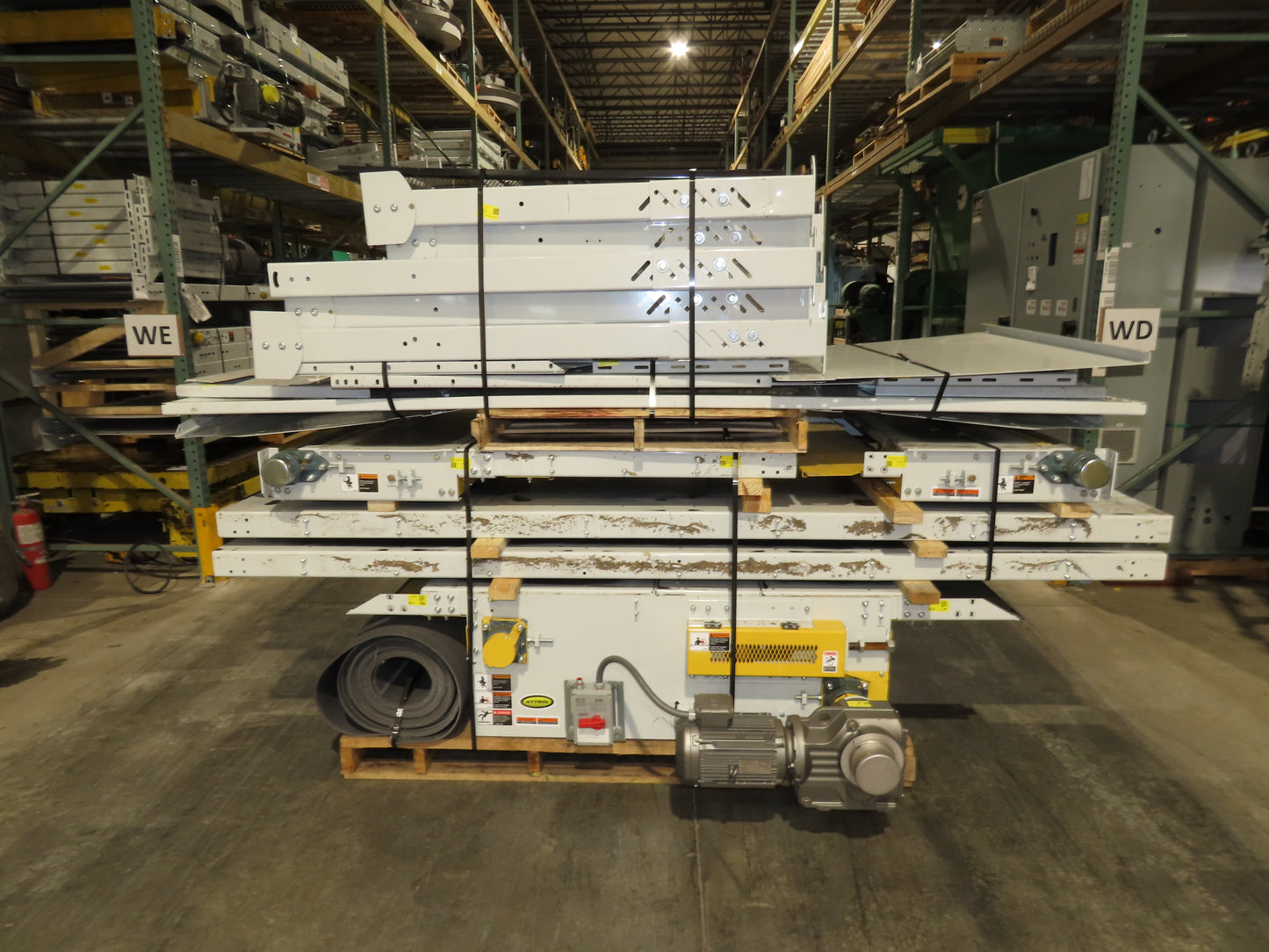 Hytrol BPC 43"x 43' Slider Bed Conveyor 41" Belt 3Hp 3PH Center Drive 60fpm