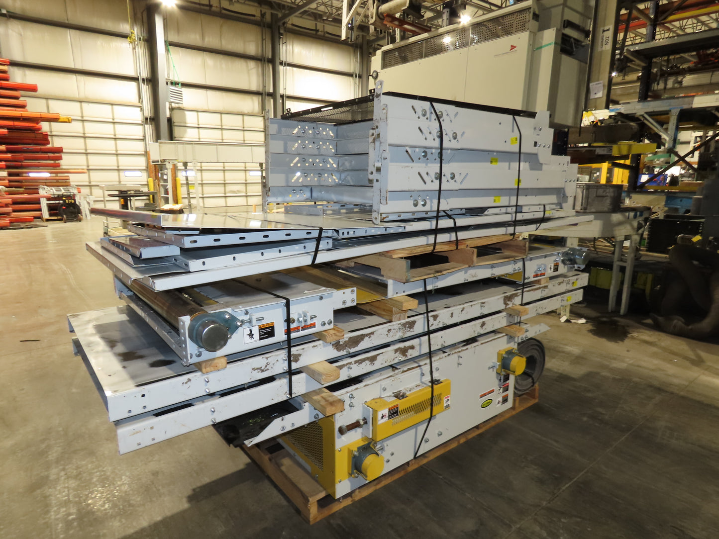 Hytrol BPC 43"x 43' Slider Bed Conveyor 41" Belt 3Hp 3PH Center Drive 60fpm