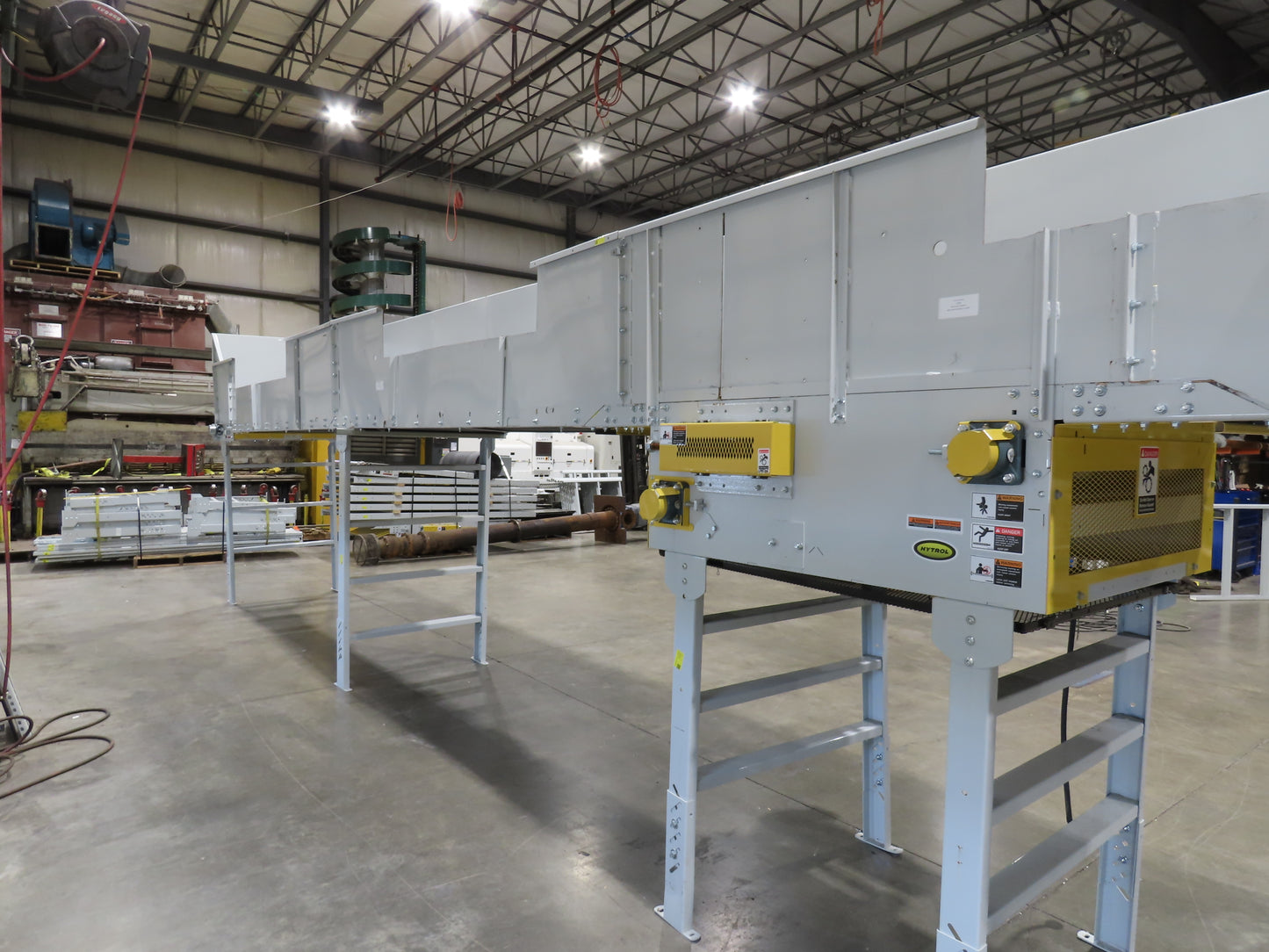 Hytrol BPC 43"x 43' Slider Bed Conveyor 41" Belt 3Hp 3PH Center Drive 60fpm