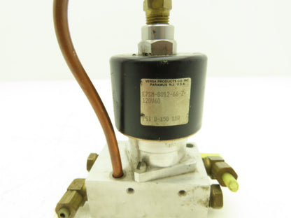 Versa E7SM-8012-66-120V60 Pneumatic Air Valve 2-Inlet 3-Way 2-Position NO 150psi