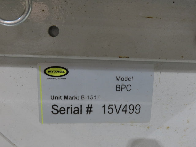 Hytrol BPC 43"x 58' Slider Bed Conveyor 41" Belt 7.5Hp 3PH Center Drive 170fpm